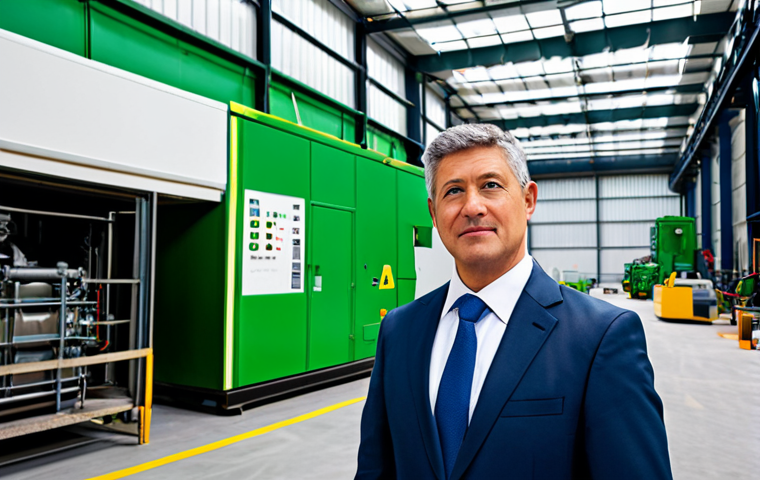 **

"A fully clothed environmental manager in a professional business suit, inspecting a recycling plant. The setting is a bright, clean, and modern facility with visible recycling machinery. Appropriate attire, safe for work, perfect anatomy, correct proportions, natural pose, professional photograph, high quality, family-friendly."

**