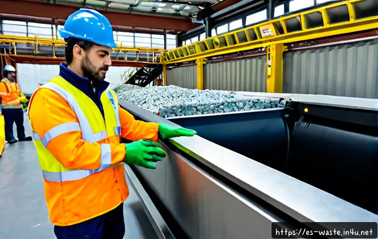 폐기물처리 현장과 이론 차이 극복하기 - Photorealistic waste management facility in Spain, an experienced safety supervisor in clean high-vi...
